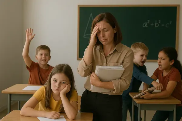 Classe hétérogène avec élèves qui s'ennuient