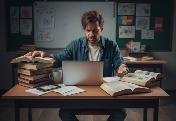 Enseignant confus, désorganisé