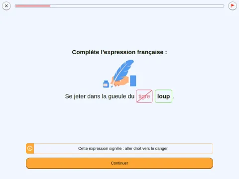 Correction avec feedback