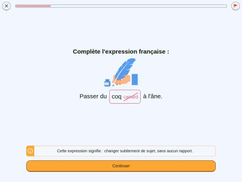 Correction avec feedback