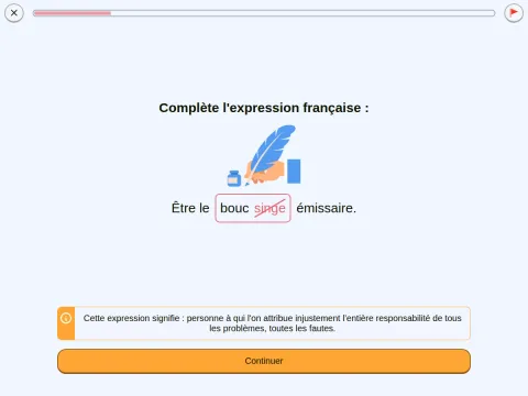 Correction avec feedback
