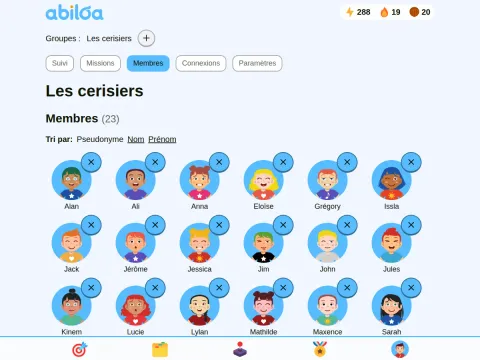 Gestion des groupes